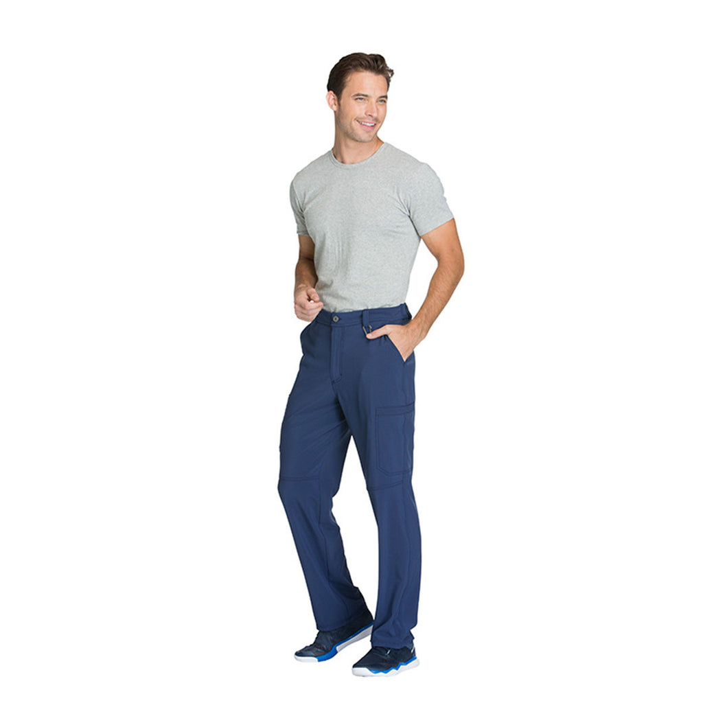 Cherokee Men's Navy Infinity Zip Fly Pant