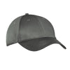 Port & Company Charcoal Six-Panel Twill Cap