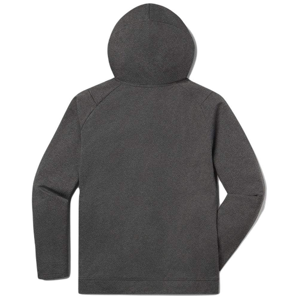 UNRL Men's Heather Charcoal Crossover Half-Zip Hoodie