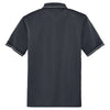 CornerStone Men's Charcoal/ Light Grey Select Snag-Proof Tipped Pocket Polo