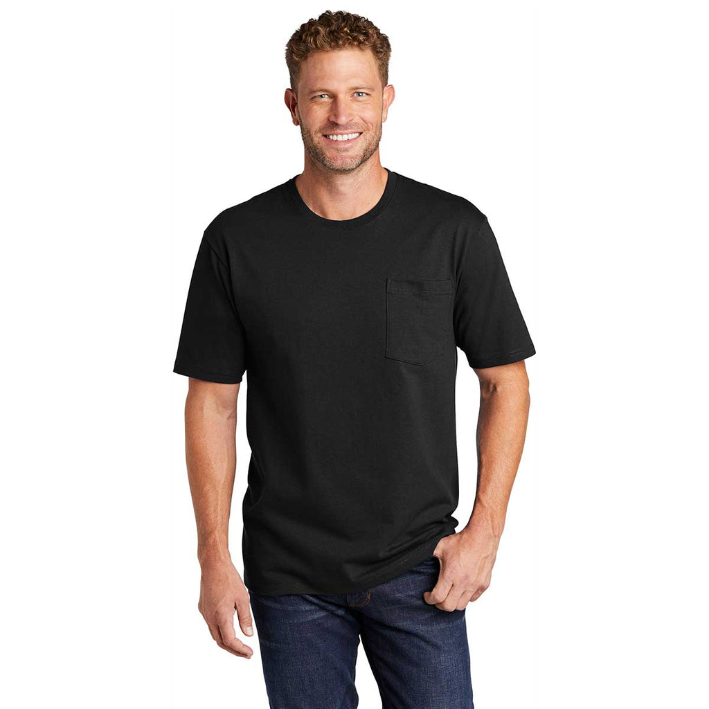 CornerStone Men's Black Workwear Short Sleeve Pocket Tee