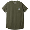 Carhartt Men's Basil Heather Force Short Sleeve Pocket T-Shirt