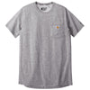 Carhartt Men's Heather Grey Force Short Sleeve Pocket T-Shirt