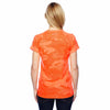 Champion Women's Safety Orange Camo Double Dry 4.1-Ounce V-Neck T-Shirt