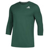 adidas Men's Dark Green Fielder's Choice 2.0 3/4 Baselayer