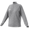 adidas Women's Grey Two Melange Team Issue Quarter Zip