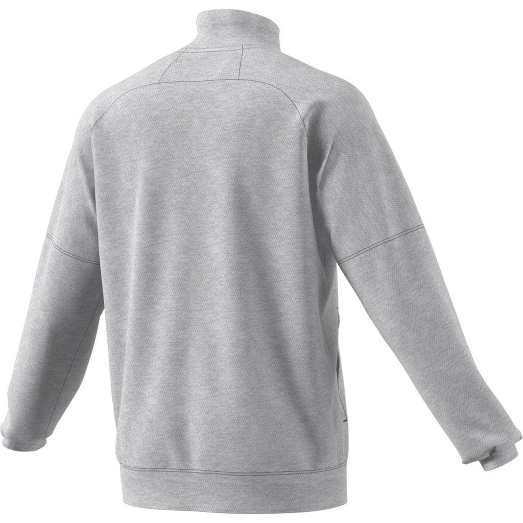 adidas Men's Grey Melange Team Issue Quarter Zip