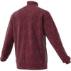 adidas Men's Collegiate Burgundy Melange Team Issue Quarter Zip