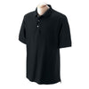 Devon & Jones Men's Black Pima Pique Short-Sleeve Polo