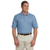 Devon & Jones Men's Slate Blue Pima Pique Short-Sleeve Polo