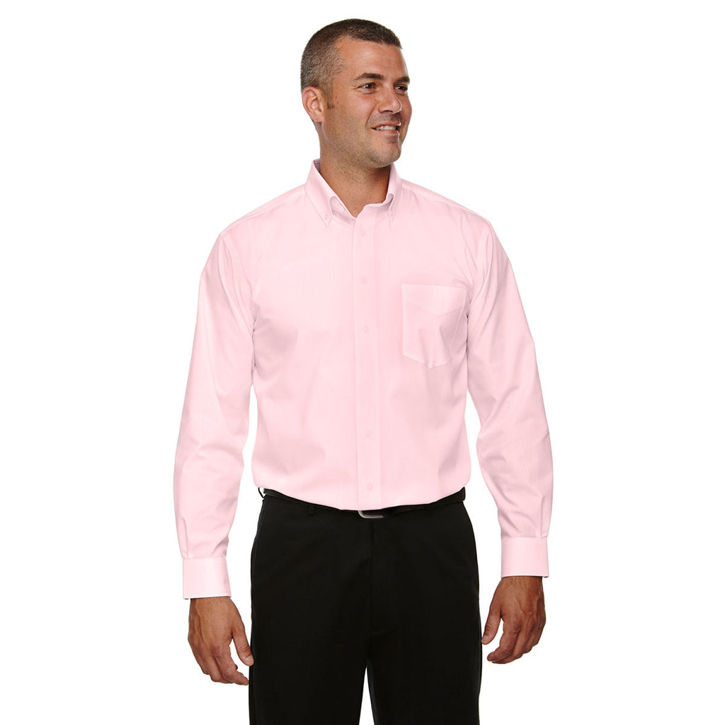 Devon & Jones Men's Pink Crown Collection Solid Broadcloth