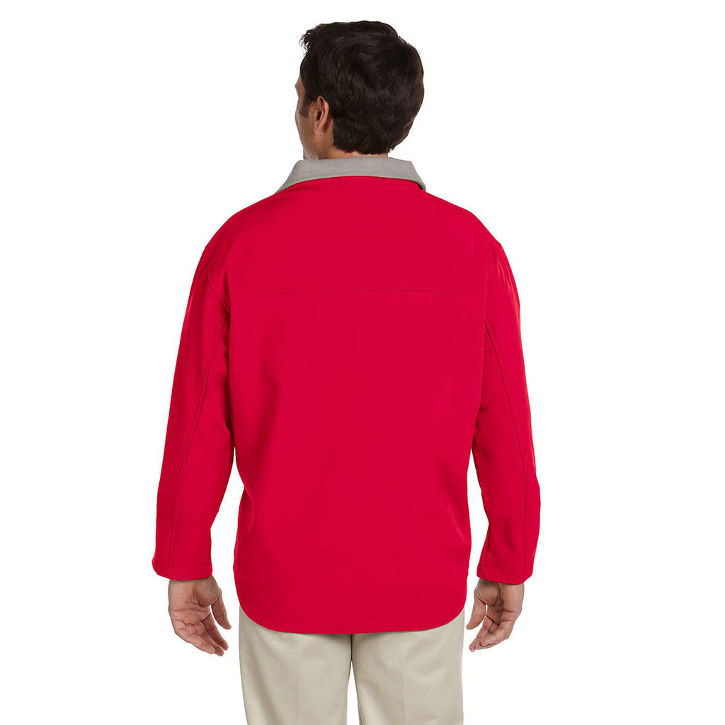 Devon & Jones Men's Red Soft Shell Jacket