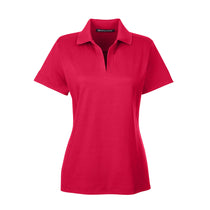 Devon & Jones Women's Red CrownLux Performance Polo