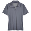 Devon & Jones Women's Navy Heather CrownLux Performance Address Melange Polo