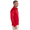 Devon & Jones Men's Red Stretch Tech-Shell Compass Quarter-Zip