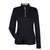 Devon & Jones Women's Black/Grey Heather/Graphite Drytec 20 Performance Quarter-zip