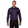 Devon & Jones Men's Deep Purple Crown Collection Solid Stretch Twill