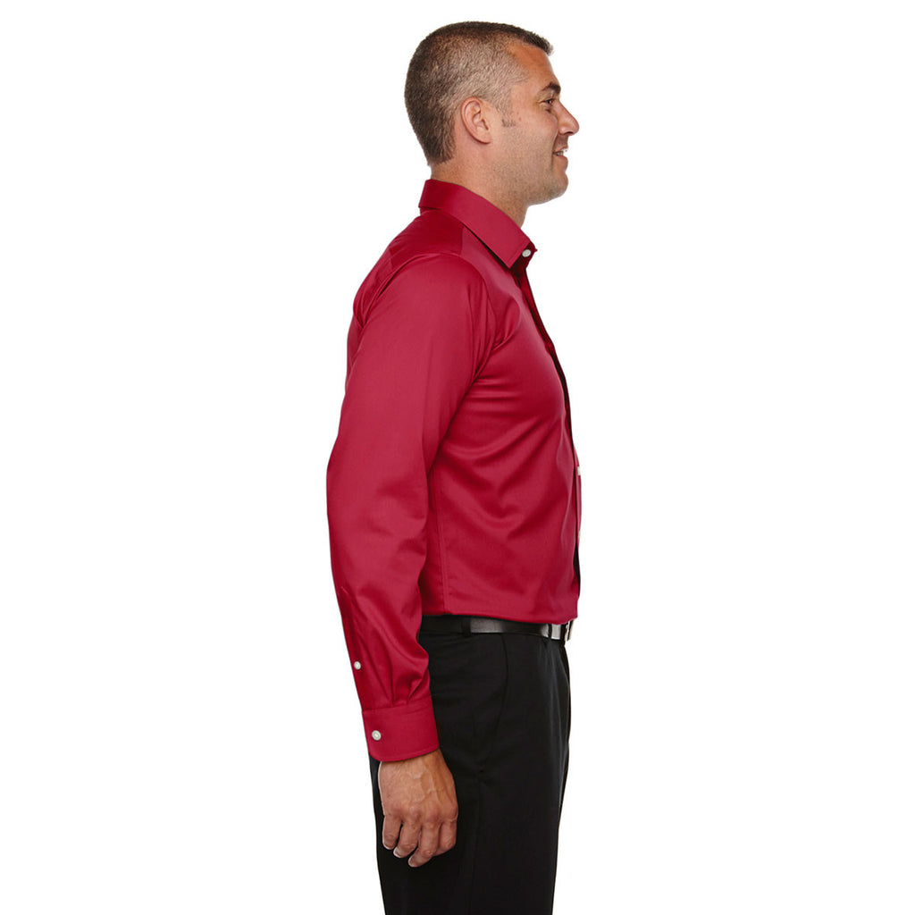 Devon & Jones Men's Red Crown Collection Solid Stretch Twill