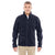 Devon & Jones Men's Navy Bristol Full-Zip Sweater Fleece Jacket