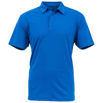 BAW Men's Royal Solid Spandex Polo