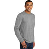 District Men's Grey Frost Perfect Tri Long Sleeve Crew Tee