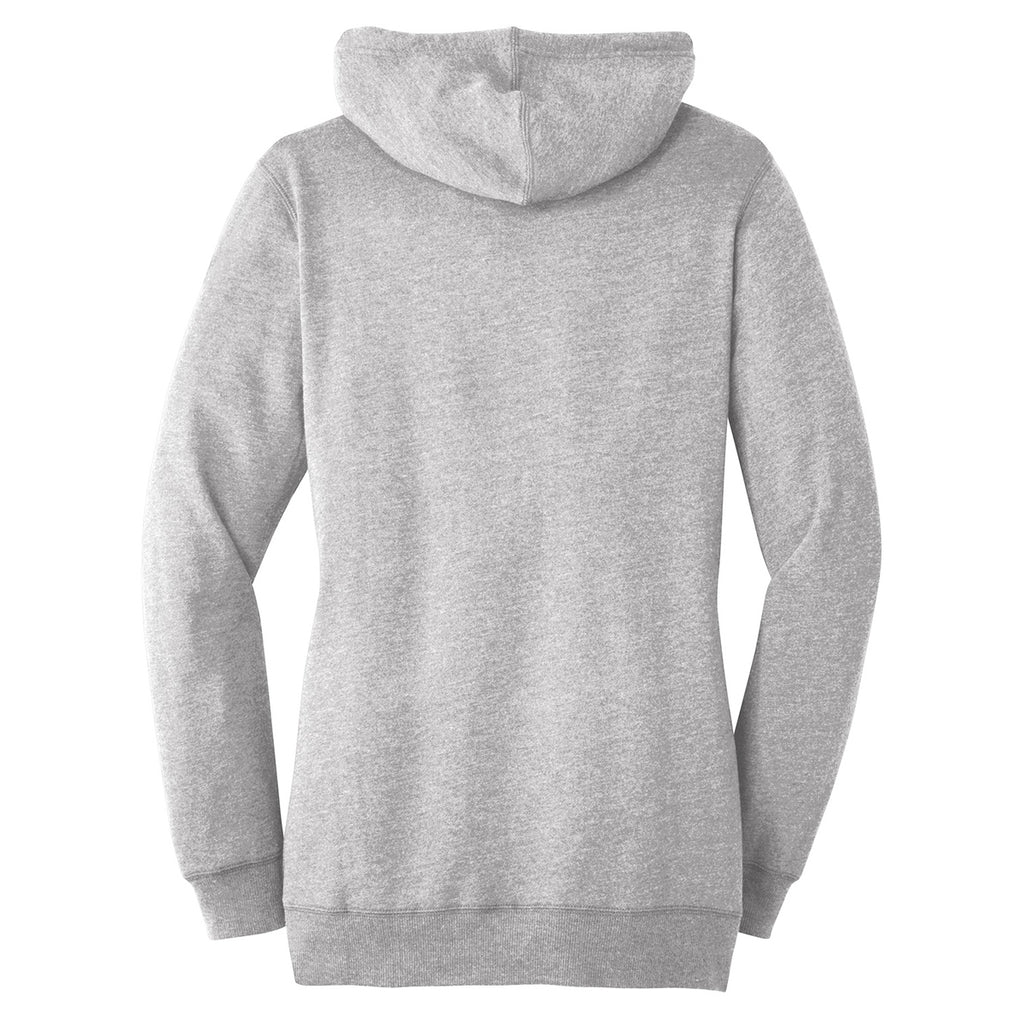 District Women's Heathered Grey Lightweight Fleece Hoodie