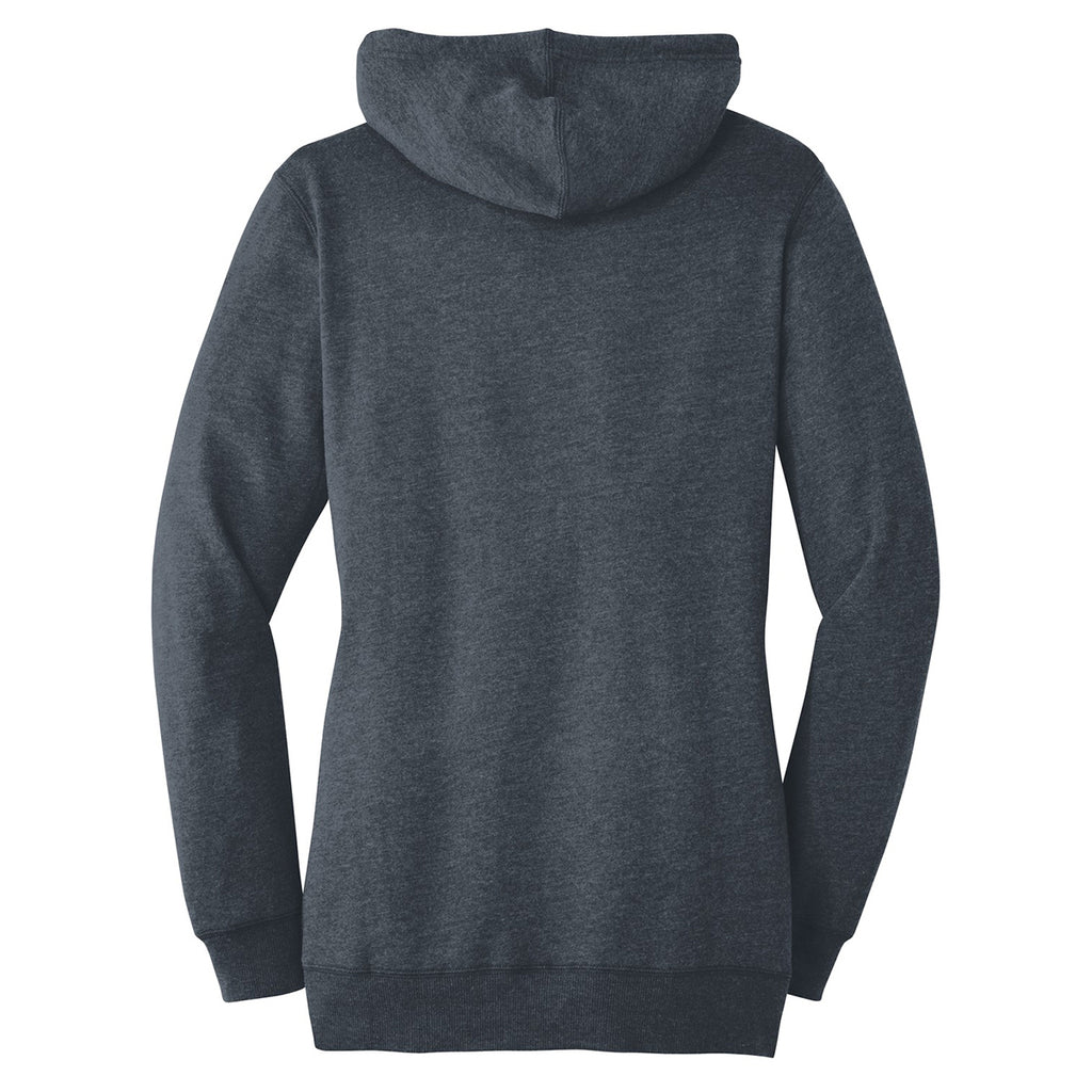 District Women's Heathered Navy Lightweight Fleece Hoodie