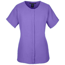 Devon & Jones Women's Grape Perfect Fit Short-Sleeve Crepe Blouse