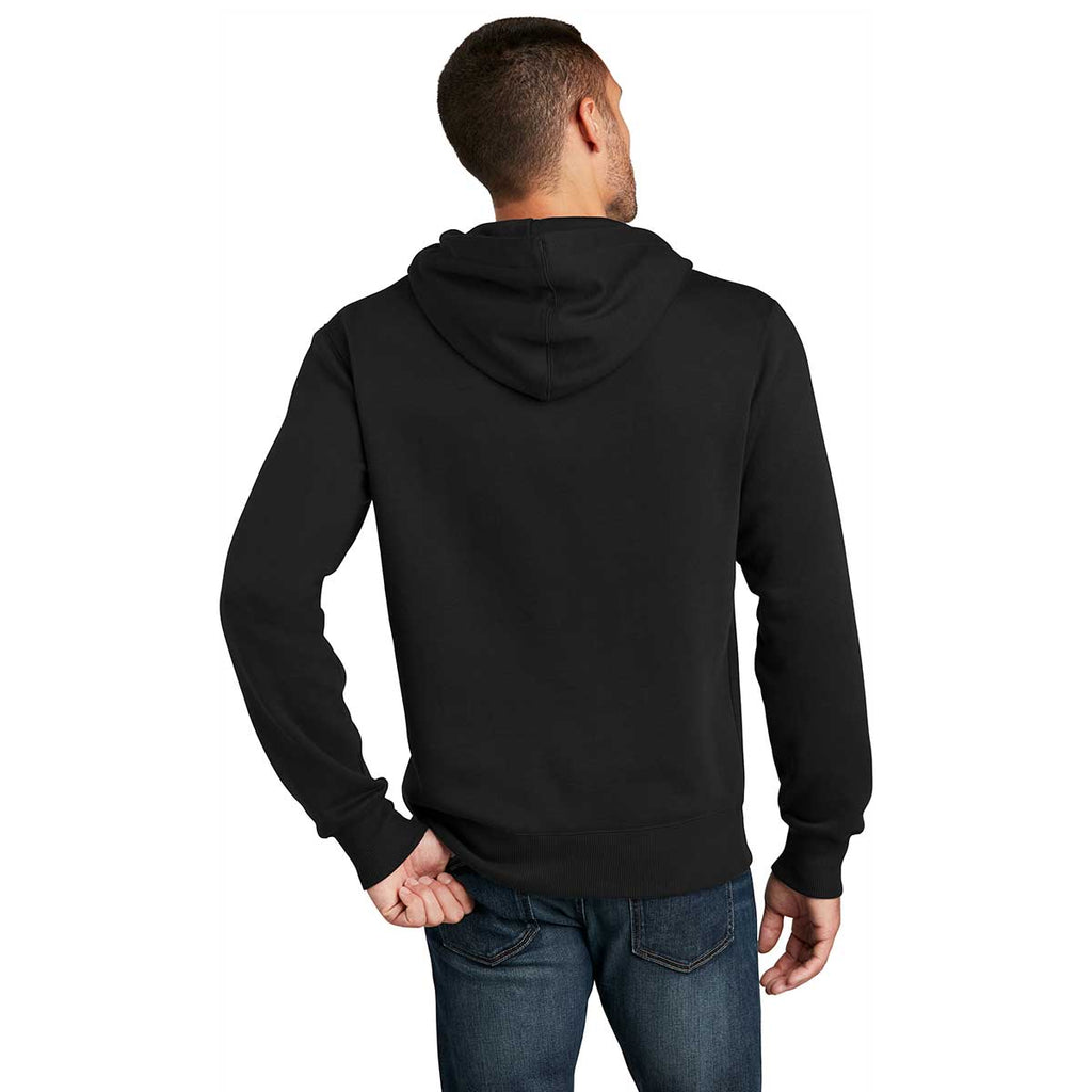 District Men's Jet Black Perfect Weight Fleece Hoodie