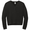 District Women's Black Perfect Tri Fleece V-Neck Sweatshirt