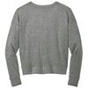 District Women's Heathered Charcoal Perfect Tri Fleece V-Neck Sweatshirt