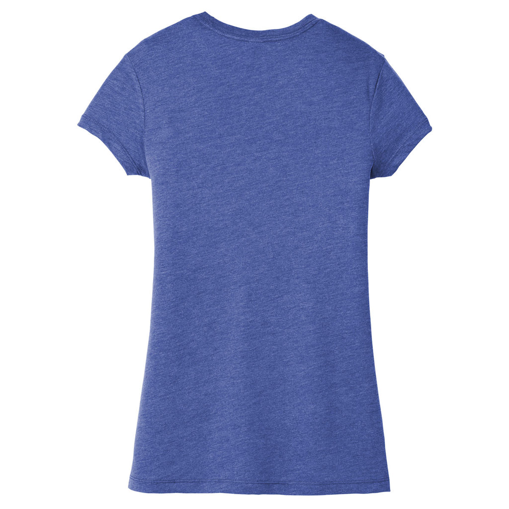 District Women's Royal Frost Fitted Perfect Tri Tee