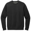 District Men's Black Wash Fleece Crew