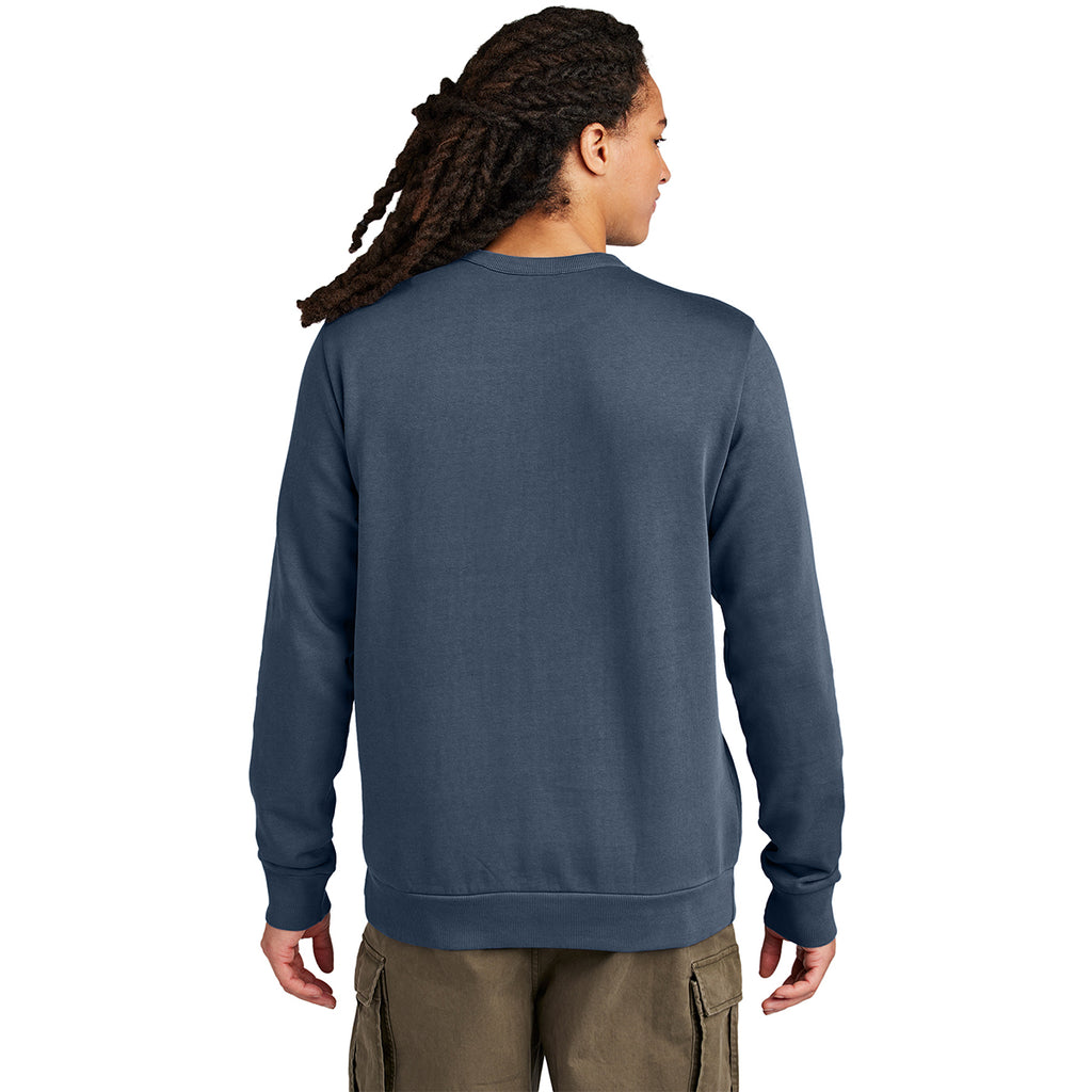 District Men's True Navy Wash Fleece Crew