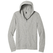 District Men's Light Grey Medal Full-Zip Hoodie