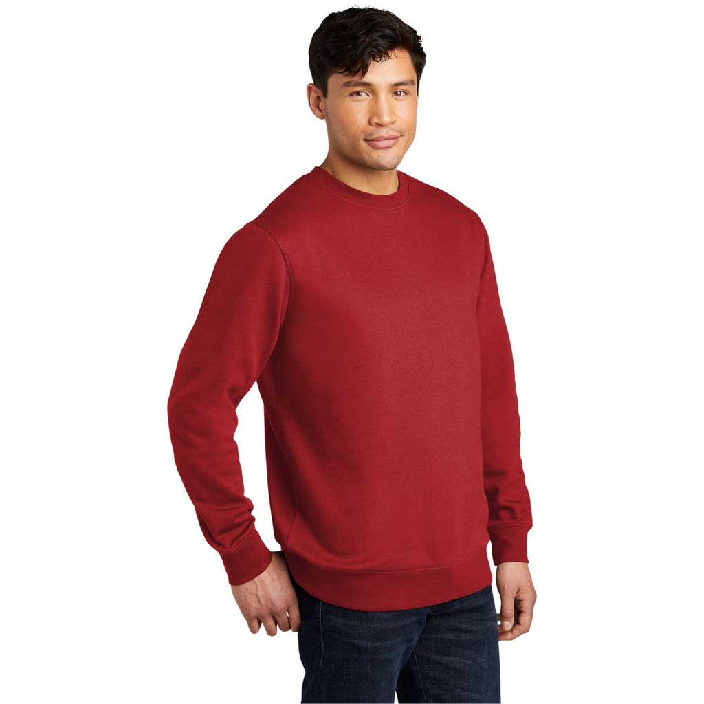 District Men's Classic Red V.I.T. Fleece Crew