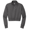 District Women's Heathered Charcoal V.I.T. Fleece 1/2 Zip