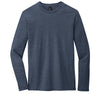 District Men's Heathered Navy Very Important Tee Long Sleeve