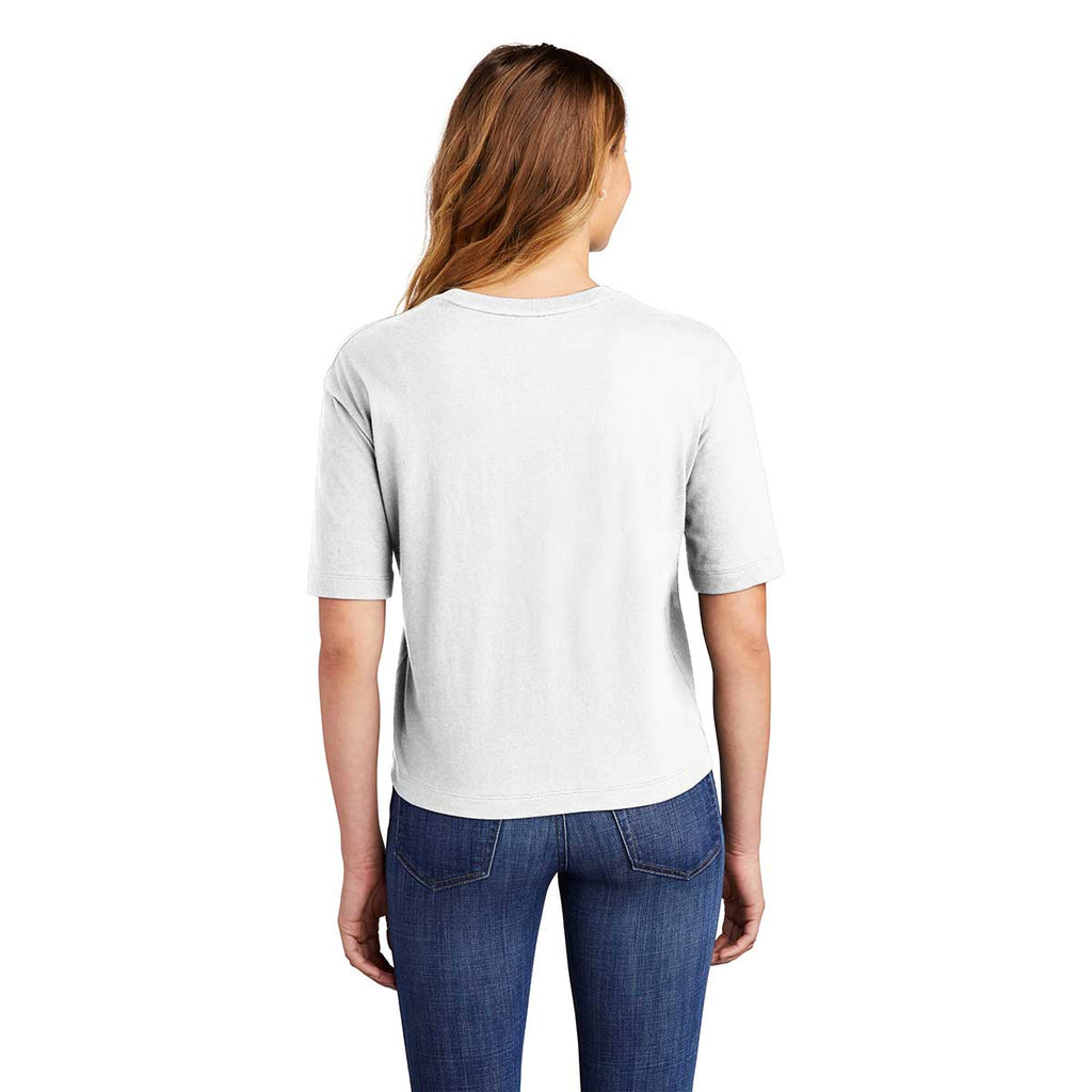 District Women's White V.I.T. Boxy Tee