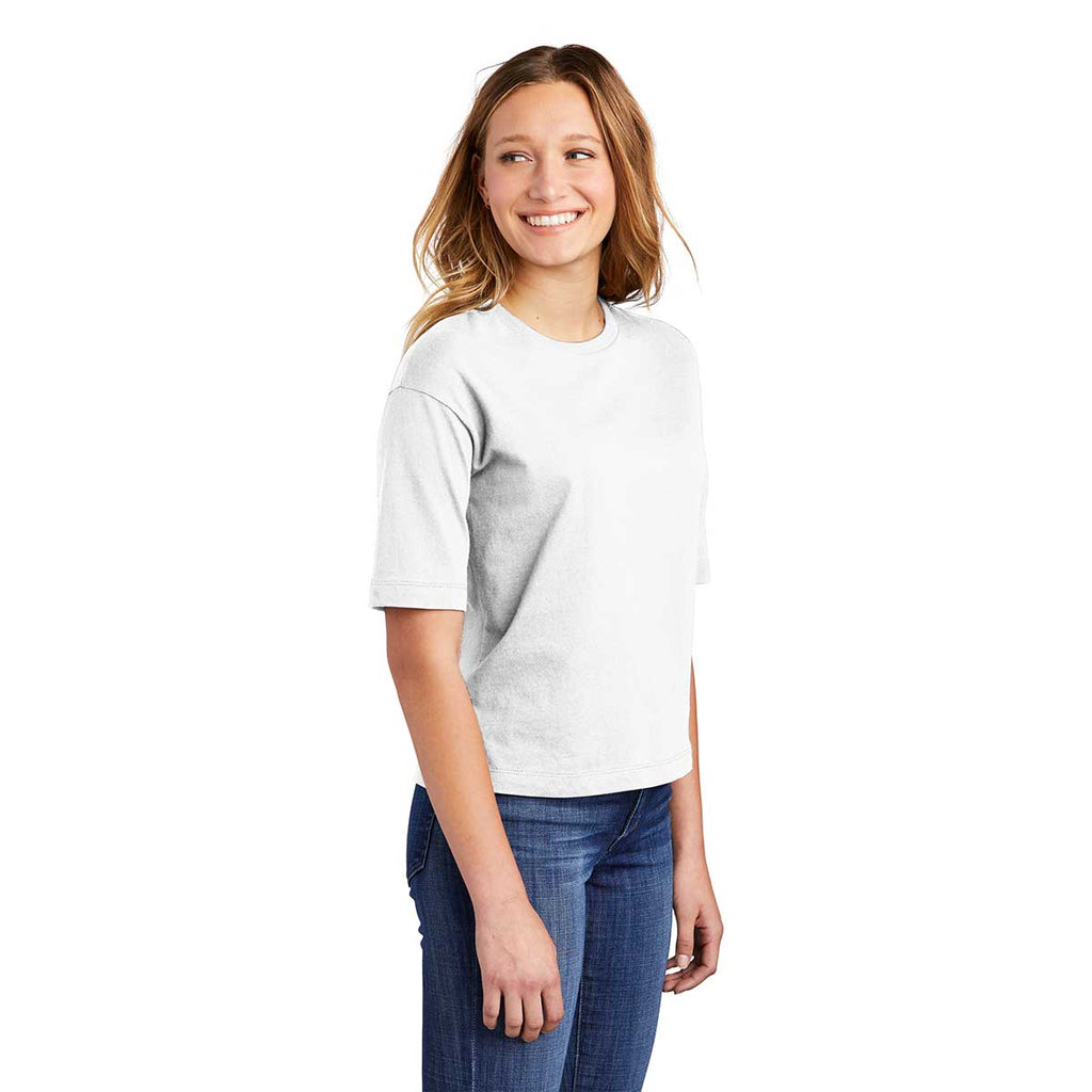 District Women's White V.I.T. Boxy Tee