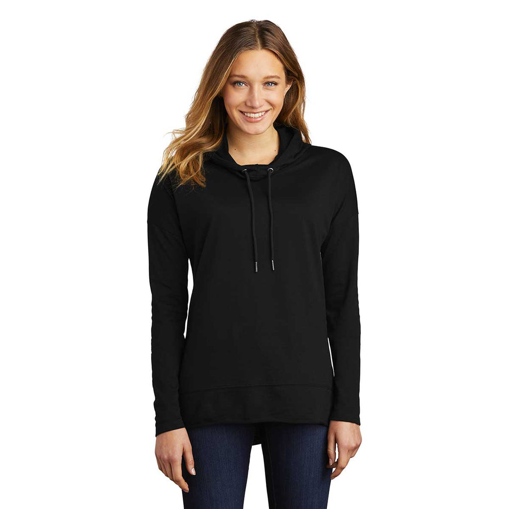 District Women's Black Featherweight French Terry Hoodie