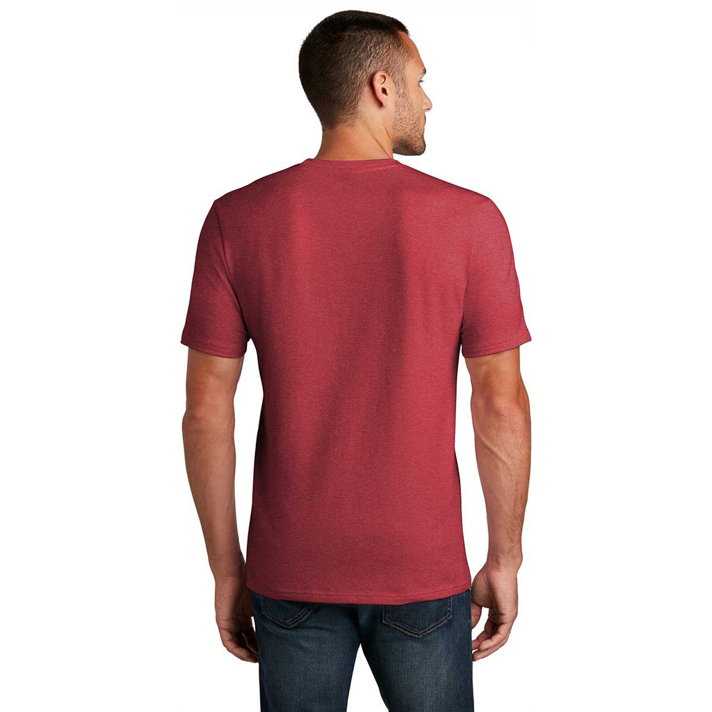 District Men's Heathered Red Flex Tee