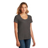 District Women's Heathered Charcoal Flex Scoop Neck Tee