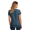 District Women's Heathered Neptune Blue Flex Scoop Neck Tee