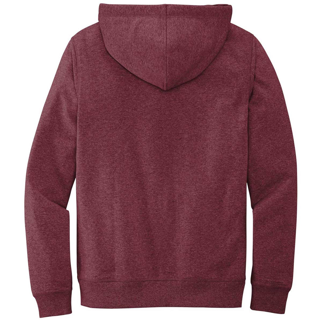 District Men's Maroon Heather Re-Fleece Hoodie