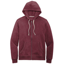 District Men's Maroon Heather Re-Fleece Full-Zip Hoodie