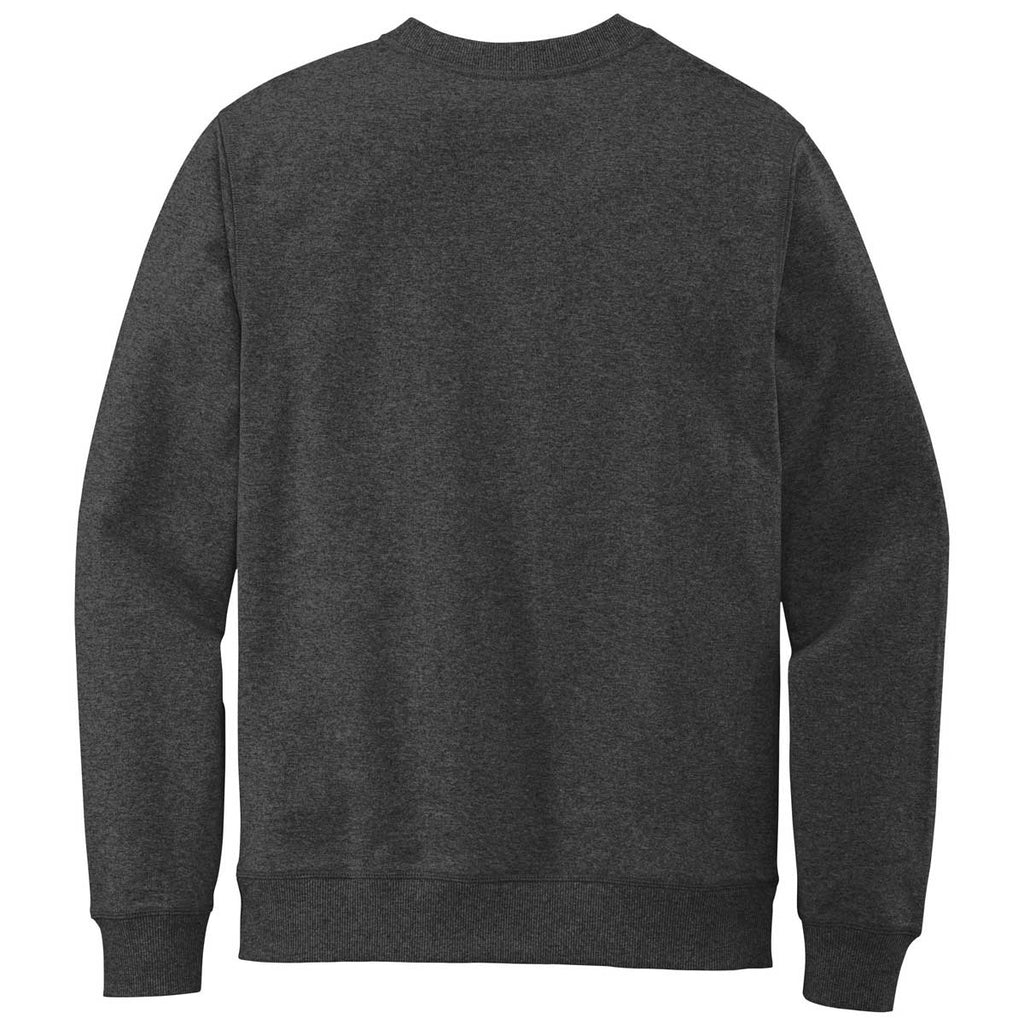 District Men's Charcoal Heather Re-Fleece Crew