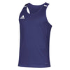 adidas Men's Collegiate Purple/White Team 19 Singlet Tank