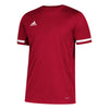 adidas Men's Power Red/White Team 19 Short Sleeve Jersey