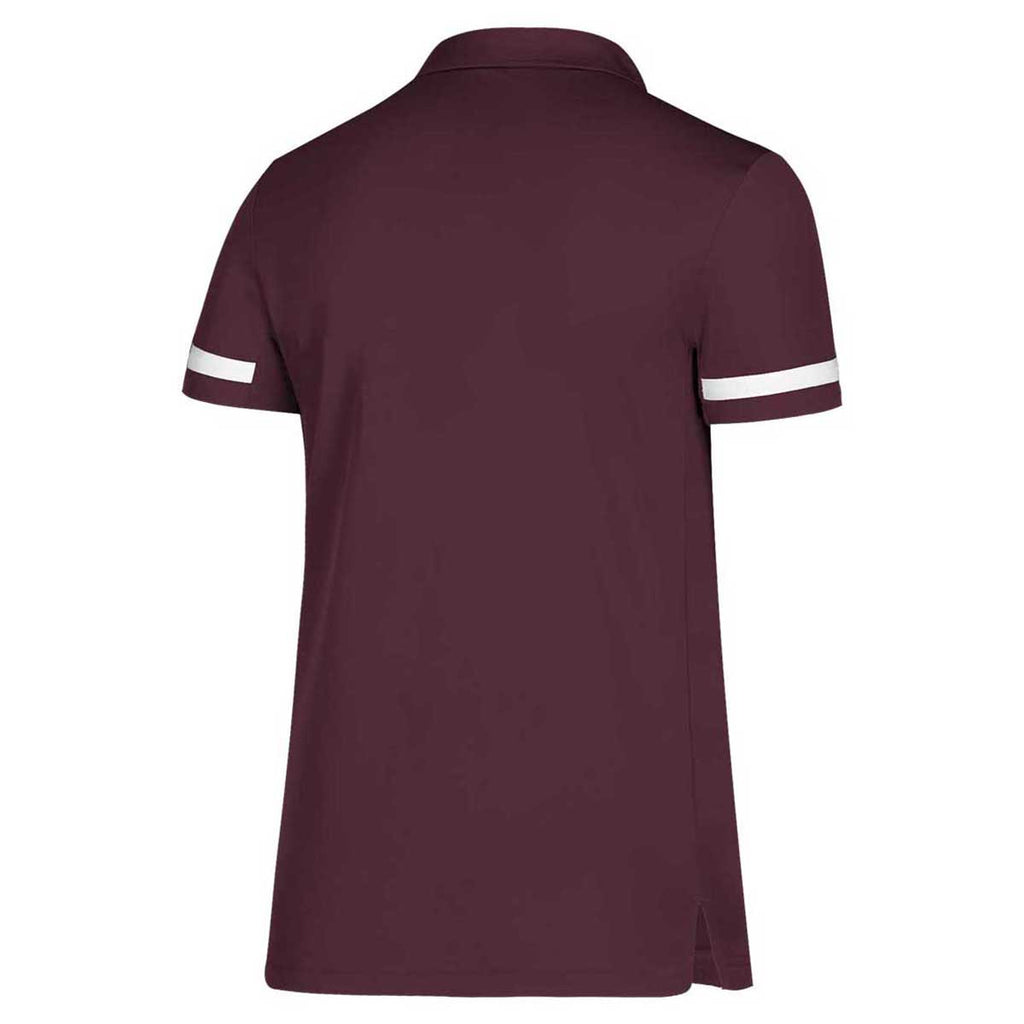 adidas Women's Maroon/White Team 19 Polo